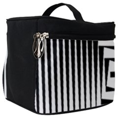 Background Black White Design Make Up Travel Bag (big) by Mariart