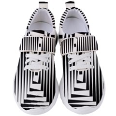Background Black White Design Women s Velcro Strap Shoes by Mariart
