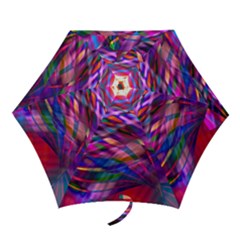 Wave Lines Pattern Abstract Mini Folding Umbrellas