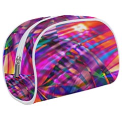 Wave Lines Pattern Abstract Makeup Case (medium) by Alisyart