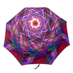 Wave Lines Pattern Abstract Folding Umbrellas