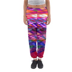 Wave Lines Pattern Abstract Women s Jogger Sweatpants by Alisyart