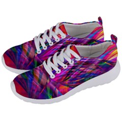 Wave Lines Pattern Abstract Men s Lightweight Sports Shoes