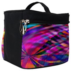 Wave Lines Pattern Abstract Make Up Travel Bag (big)