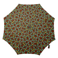 Colorful Modern Geometric Print Pattern Hook Handle Umbrellas (small)