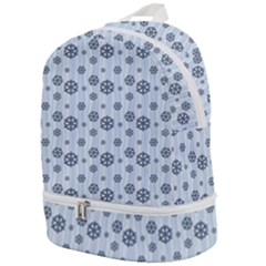 Snowflakes Winter Christmas Zip Bottom Backpack