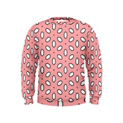 Pink Background Texture Kids  Sweatshirt