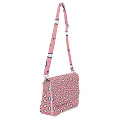 Pink Background Texture Shoulder Bag With Back Zipper by Mariart