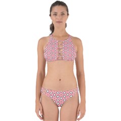 Pink Background Texture Perfectly Cut Out Bikini Set