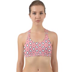 Pink Background Texture Back Web Sports Bra