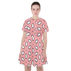 Pink Background Texture Sailor Dress