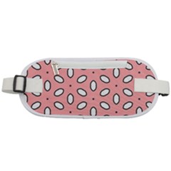 Pink Background Texture Rounded Waist Pouch