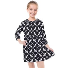 Abstract Background Arrow Kids  Quarter Sleeve Shirt Dress by HermanTelo