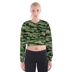 Camouflage Cropped Sweatshirt