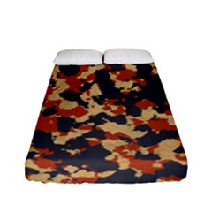 Aged Red, White, And Blue Camo Fitted Sheet (full/ Double Size)