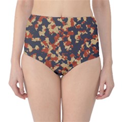 Aged Red, White, And Blue Camo Classic High-waist Bikini Bottoms by McCallaCoultureArmyShop