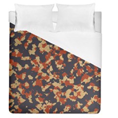 Aged Red, White, And Blue Camo Duvet Cover (queen Size)