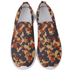 Aged Red, White, And Blue Camo Men s Slip On Sneakers by McCallaCoultureArmyShop