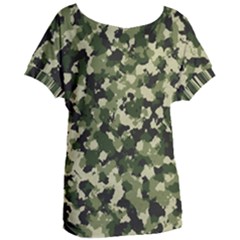 Dark Green Camouflage Army Women s Oversized Tee by McCallaCoultureArmyShop