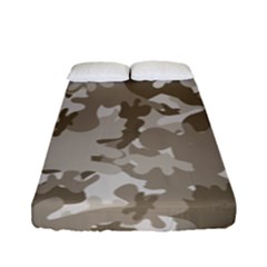 Tan Army Camouflage Fitted Sheet (full/ Double Size) by mccallacoulture