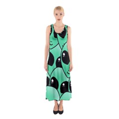 Alien Sleeveless Maxi Dress by Sapixe