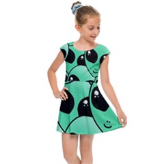 Alien Kids  Cap Sleeve Dress