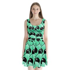 Alien Split Back Mini Dress 