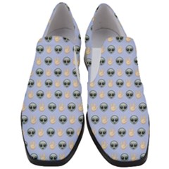 Alien Pattern Women Slip On Heel Loafers by Sapixe