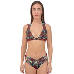 Grateful Dead Pacific Northwest Cover Double Strap Halter Bikini Set