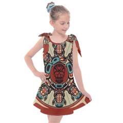 Grateful Dead Pacific Northwest Cover Kids  Tie Up Tunic Dress by Sapixe