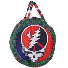 Grateful Dead Giant Round Zipper Tote by Sapixe