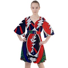 Grateful Dead Boho Button Up Dress