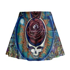 Grateful Dead Ahead Of Their Time Mini Flare Skirt by Sapixe