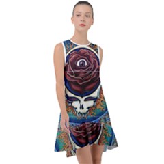 Grateful Dead Ahead Of Their Time Frill Swing Dress