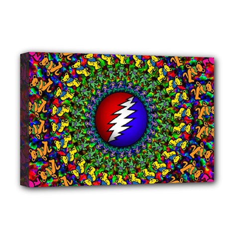 Grateful Dead Deluxe Canvas 18  X 12  (stretched) by Sapixe