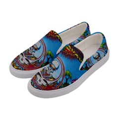 Grateful Dead Wallpapers Women s Canvas Slip Ons