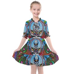 Grateful Dead Wallpapers Kids  All Frills Chiffon Dress by Sapixe