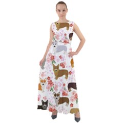 Corgis Corgi Pattern Chiffon Mesh Boho Maxi Dress by Sapixe