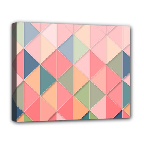 Background Geometric Triangle Deluxe Canvas 20  X 16  (stretched) by Sapixe