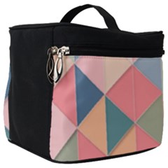 Background Geometric Triangle Make Up Travel Bag (big)