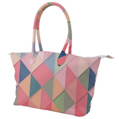 Background Geometric Triangle Canvas Shoulder Bag