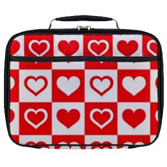 Background Card Checker Chequered Full Print Lunch Bag by Sapixe