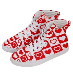 Background Card Checker Chequered Men s Hi-top Skate Sneakers