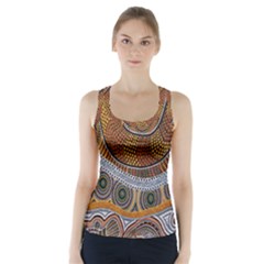 Aboriginal Traditional Pattern Racer Back Sports Top