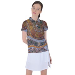Aboriginal Traditional Pattern Women s Polo Tee