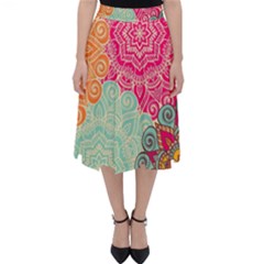 Art Abstract Pattern Classic Midi Skirt