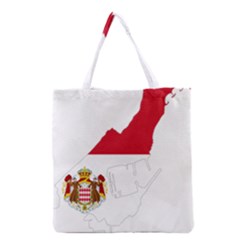 Monaco Country Europe Flag Borders Grocery Tote Bag