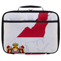 Monaco Country Europe Flag Borders Full Print Lunch Bag by Sapixe