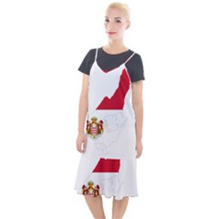 Monaco Country Europe Flag Borders Camis Fishtail Dress by Sapixe
