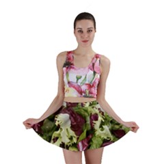 Salad Lettuce Vegetable Mini Skirt by Sapixe